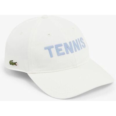 Lacoste unisex καπέλο jockey με κέντημα Tennis και λογότυπο - RK2634 Λευκό ONE SIZE Lacoste unisex καπέλο jockey με κέντημα Tennis και λογότυπο - RK2634 Λευκό ONE SIZE