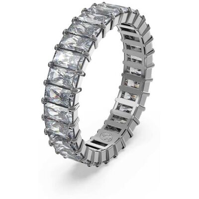 Swarovski γυναικείο δαχτυλίδι κοπή baguette, γκρι, επιμετάλλωση ρουθηνίου "Matrix" (55) - 5648918 Swarovski γυναικείο δαχτυλίδι κοπή baguette, γκρι, επιμετάλλωση ρουθηνίου "Matrix" (55) - 5648918