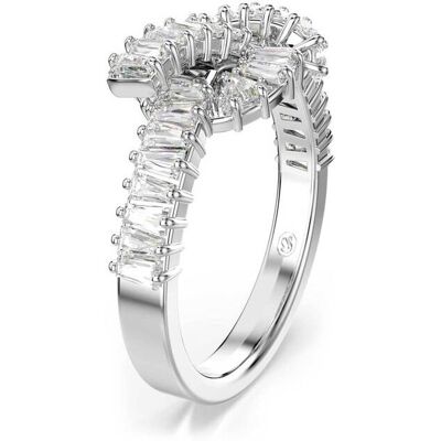 Swarovski γυναικείο δαχτυλίδι κοπή baguette, κόμπος, λευκό, επιμετάλλωση ροδίου "Matrix" (52) - 5727119 Swarovski γυναικείο δαχτυλίδι κοπή baguette, κόμπος, λευκό, επιμετάλλωση ροδίου "Matrix" (52) - 5727119