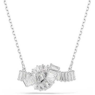 Swarovski γυναικείο μενταγιόν κοπή baguette, κόμπος, λευκό, επιμετάλλωση ροδίου "Matrix" - 5728553 Swarovski γυναικείο μενταγιόν κοπή baguette, κόμπος, λευκό, επιμετάλλωση ροδίου "Matrix" - 5728553