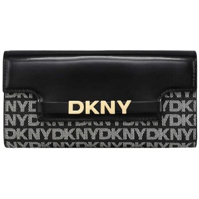 DKNY γυναικείο πορτοφόλι με all-over λογότυπο "Avril" - R52Q5M29 Μαύρο ONE SIZE DKNY γυναικείο πορτοφόλι με all-over λογότυπο "Avril" - R52Q5M29 Μαύρο ONE SIZE