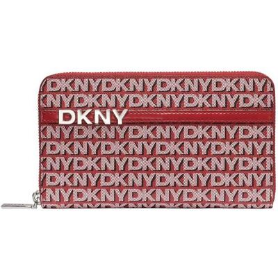 DKNY γυναικείο πορτοφόλι με all-over logo print "Avril" - R5215M28 Κόκκινο ONE SIZE DKNY γυναικείο πορτοφόλι με all-over logo print "Avril" - R5215M28 Κόκκινο ONE SIZE