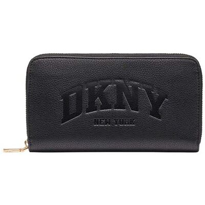 DKNY γυναικείο πορτοφόλι με ανάγλυφο λογότυπο "Hadlee" - R541AO37 Μαύρο ONE SIZE DKNY γυναικείο πορτοφόλι με ανάγλυφο λογότυπο "Hadlee" - R541AO37 Μαύρο ONE SIZE