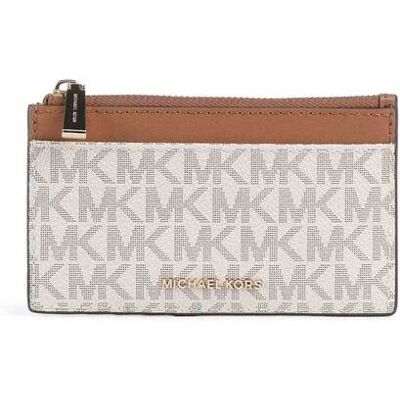 Michael Kors γυναικεία θήκη για κάρτες με all-over monogram "Jet Set" - 32F5GJ6D8B Εκρού ONE SIZE Michael Kors γυναικεία θήκη για κάρτες με all-over monogram "Jet Set" - 32F5GJ6D8B Εκρού ONE SIZE