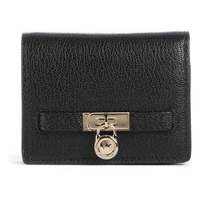 Michael Kors γυναικείο δερμάτινο πορτοφόλι με μεταλλικό λογότυπο "Hamilton" - 32F5GNXD1L Μαύρο ONE SIZE Michael Kors γυναικείο δερμάτινο πορτοφόλι με μεταλλικό λογότυπο "Hamilton" - 32F5GNXD1L Μαύρο ONE SIZE