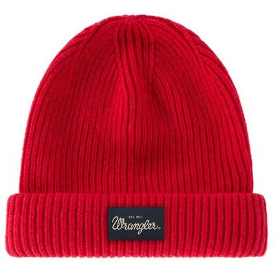 Wrangler® unisex μάλλινος σκούφος ribbed με logo patch - 112388226 Κόκκινο ONE SIZE Wrangler® unisex μάλλινος σκούφος ribbed με logo patch - 112388226 Κόκκινο ONE SIZE