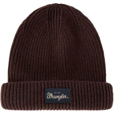 Wrangler® unisex μάλλινος σκούφος ribbed με logo patch - 112388227 Καφέ ONE SIZE Wrangler® unisex μάλλινος σκούφος ribbed με logo patch - 112388227 Καφέ ONE SIZE
