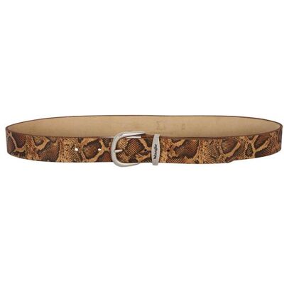 Wrangler® unisex δερμάτινη ζώνη με snake print - 112387412 Καφέ 80 Wrangler® unisex δερμάτινη ζώνη με snake print - 112387412 Καφέ 80