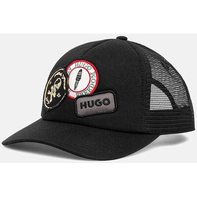 Hugo Boss ανδρικό καπέλο με logo patch - 50560443 Μαύρο ONE SIZE Hugo Boss ανδρικό καπέλο με logo patch - 50560443 Μαύρο ONE SIZE