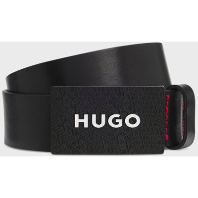 Hugo ανδρική δερμάτινη ζώνη με λογότυπο "Gilao" - 50536879 Μαύρο 115 Hugo ανδρική δερμάτινη ζώνη με λογότυπο "Gilao" - 50536879 Μαύρο 115