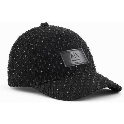 Giorgio Armani Exchange γυναικείο καπέλο jockey με τρουκς και logo patch - XW001894AF18855 Μαύρο ONE SIZE Giorgio Armani Exchange γυναικείο καπέλο jockey με τρουκς και logo patch - XW001894AF18855 Μαύρο ONE SIZE