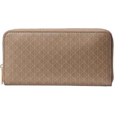 Calvin Klein Jeans γυναικείο πορτοφόλι με all-over monogram - LV04F1155G Μπεζ ONE SIZE Calvin Klein Jeans γυναικείο πορτοφόλι με all-over monogram - LV04F1155G Μπεζ ONE SIZE
