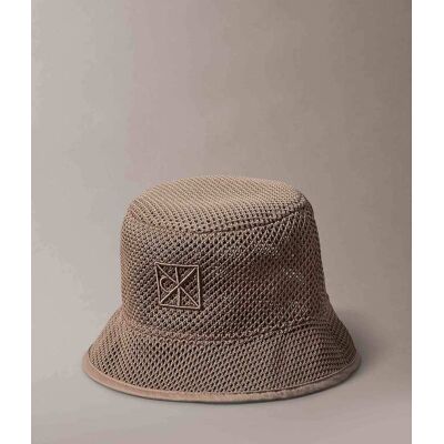 Calvin Klein Jeans γυναικείο καπέλο bucket με διάτρητο σχέδιο και monogram - LV04F5071G Μπεζ ONE SIZE Calvin Klein Jeans γυναικείο καπέλο bucket με διάτρητο σχέδιο και monogram - LV04F5071G Μπεζ ONE SIZE