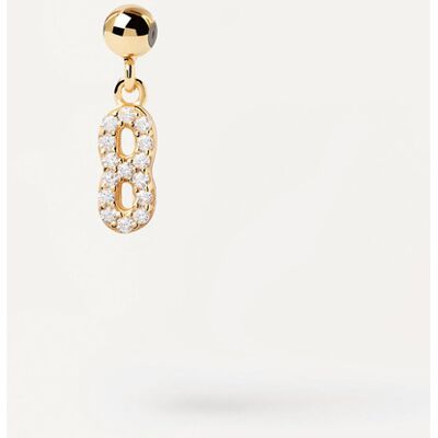 PDPAOLA γυναικείο charm "Number 8" - CH01-002-U PDPAOLA γυναικείο charm "Number 8" - CH01-002-U