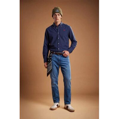La Martina ανδρικό τζιν παντελόνι πεντάτσεπο Regular Straight Fit "Carl" - MDT016-DM117 Denim Blue 33 La Martina ανδρικό τζιν παντελόνι πεντάτσεπο Regular Straight Fit "Carl" - MDT016-DM117 Denim Blue 33