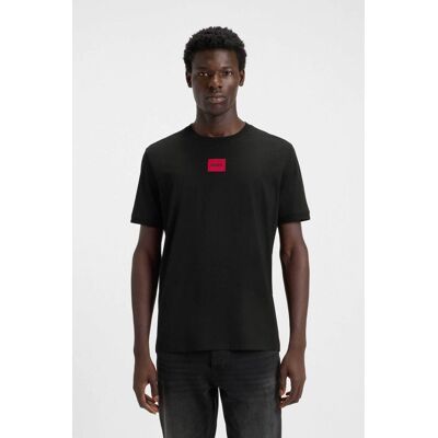Hugo Boss ανδρικό T-shirt με contrast logo patch Regular Fit "Diragolino" - 50447978 Μαύρο L Hugo Boss ανδρικό T-shirt με contrast logo patch Regular Fit "Diragolino" - 50447978 Μαύρο L