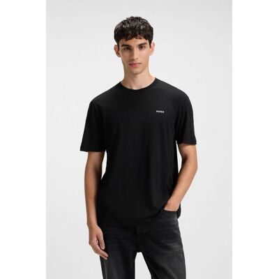 Hugo Boss ανδρικό T-shirt μονόχρωμο με ανάγλυφο λογότυπο Regular Fit "Dero222" - 50466158 Μαύρο XXL Hugo Boss ανδρικό T-shirt μονόχρωμο με ανάγλυφο λογότυπο Regular Fit "Dero222" - 50466158 Μαύρο XXL