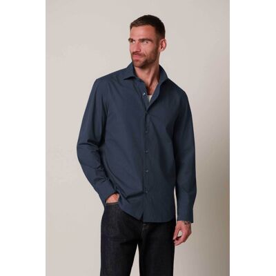 Profuomo ανδρικό πουκάμισο soft casual μονόχρωμο Relaxed Fit - PPXH30033E Σκούρο Μπλε XXL Profuomo ανδρικό πουκάμισο soft casual μονόχρωμο Relaxed Fit - PPXH30033E Σκούρο Μπλε XXL