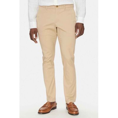 Michael Kors ανδρικό παντελόνι chino Slim Fit - CS4301KDR2 Μπεζ 34W 32L Michael Kors ανδρικό παντελόνι chino Slim Fit - CS4301KDR2 Μπεζ 34W 32L