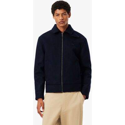 Lacoste ανδρικό μάλλινο jacket με ψηλό λαιμό και κεντημένο λογότυπο - BH8696 Μπλε Σκούρο 50 Lacoste ανδρικό μάλλινο jacket με ψηλό λαιμό και κεντημένο λογότυπο - BH8696 Μπλε Σκούρο 50