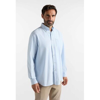 Harmont & Blaine ανδρικό πουκάμισο oxford με ριγέ σχέδιο και τσέπη με λογότυπο Classic Fit - CCR639013970B Μπλε Ανοιχτό XL Harmont & Blaine ανδρικό πουκάμισο oxford με ριγέ σχέδιο και τσέπη με λογότυπο Classic Fit - CCR639013970B Μπλε Ανοιχτό XL