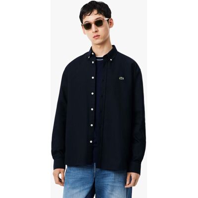 Lacoste ανδρικό πουκάμισο oxford button down με κεντημένο λογότυπο Regular Fit - CH8800 Μπλε Σκούρο 40 Lacoste ανδρικό πουκάμισο oxford button down με κεντημένο λογότυπο Regular Fit - CH8800 Μπλε Σκούρο 40