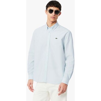Lacoste ανδρικό πουκάμισο oxford button down με κεντημένο λογότυπο Regular Fit - CH8800 Μπλε Ανοιχτό 41 Lacoste ανδρικό πουκάμισο oxford button down με κεντημένο λογότυπο Regular Fit - CH8800 Μπλε Ανοιχτό 41