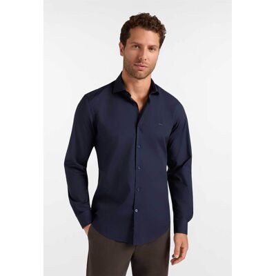 Harmont & Blaine ανδρικό πουκάμισο poplin με κεντημένο λογότυπο Narrow Fit - CNR001012523I Μπλε Σκούρο M Harmont & Blaine ανδρικό πουκάμισο poplin με κεντημένο λογότυπο Narrow Fit - CNR001012523I Μπλε Σκούρο M