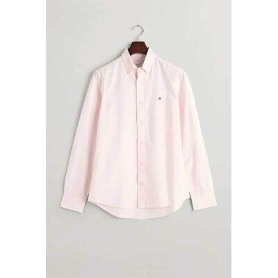 Gant ανδρικό πουκάμισο button down classic poplin με κεντημένο λογότυπο Slim Fit - 3000102 Ροζ Ανοιχτό XL Gant ανδρικό πουκάμισο button down classic poplin με κεντημένο λογότυπο Slim Fit - 3000102 Ροζ Ανοιχτό XL