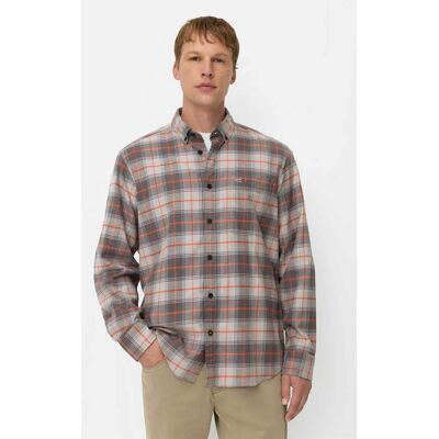 Camel Active ανδρικό πουκάμισο button down με καρό σχέδιο και τσέπη με monogram Regular Fit - C262-409110-8S10 Πορτοκαλί XXL Camel Active ανδρικό πουκάμισο button down με καρό σχέδιο και τσέπη με monogram Regular Fit - C262-409110-8S10 Πορτοκαλί XXL