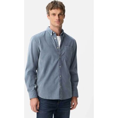 Camel Active ανδρικό πουκάμισο κοτλέ button down με τσέπη με monogram Regular Fit - C262-409142-8S42 Μπλε M Camel Active ανδρικό πουκάμισο κοτλέ button down με τσέπη με monogram Regular Fit - C262-409142-8S42 Μπλε M