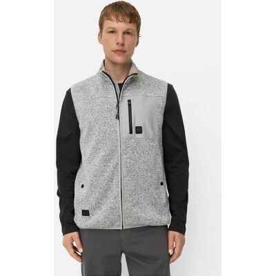 Camel Active ανδρικό αμάνικο jacket fleece με ψηλό λαιμό και monogram Regular Fit - C262-409444-8K54 Γκρι M Camel Active ανδρικό αμάνικο jacket fleece με ψηλό λαιμό και monogram Regular Fit - C262-409444-8K54 Γκρι M