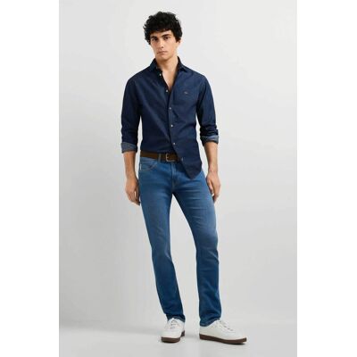 Pepe Jeans ανδρικό τζιν παντελόνι πεντάτσεπο Slim Fit "Track" - PM2073894AG0 Denim Blue 36 Pepe Jeans ανδρικό τζιν παντελόνι πεντάτσεπο Slim Fit "Track" - PM2073894AG0 Denim Blue 36