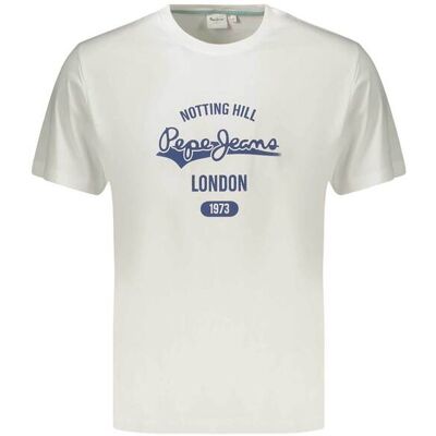Pepe Jeans ανδρικό T-shirt με graphic logo print Regular Fit "Jimmy" - PM5010405 Λευκό XXL Pepe Jeans ανδρικό T-shirt με graphic logo print Regular Fit "Jimmy" - PM5010405 Λευκό XXL
