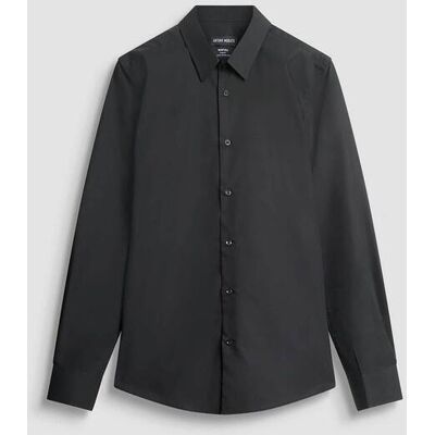 Antony Morato ανδρικό πουκάμισο μονόχρωμο Slim Fit "Νapoli" - SL00628FA400078 Μαύρο 48 Antony Morato ανδρικό πουκάμισο μονόχρωμο Slim Fit "Νapoli" - SL00628FA400078 Μαύρο 48