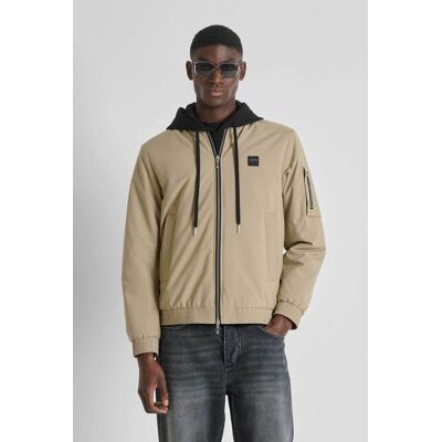 Antony Morato ανδρικό bomber jacket με logo patch Regular Fit - CO00972600309 Μπεζ 48 Antony Morato ανδρικό bomber jacket με logo patch Regular Fit - CO00972600309 Μπεζ 48
