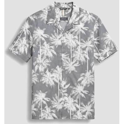 Antony Morato ανδρικό πουκάμισο με all-over palm tree pattern Regular Fit "Honolulu" - SS00171FA430657 Λαδί 52 Antony Morato ανδρικό πουκάμισο με all-over palm tree pattern Regular Fit "Honolulu" - SS00171FA430657 Λαδί 52