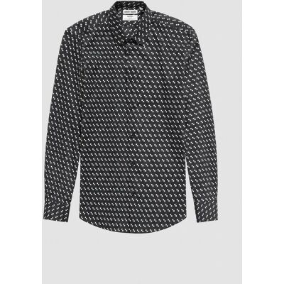 Antony Morato ανδρικό πουκάμισο με all-over print Slim Fit "Νapoli" - SL00628FA430655 Μαύρο 54 Antony Morato ανδρικό πουκάμισο με all-over print Slim Fit "Νapoli" - SL00628FA430655 Μαύρο 54