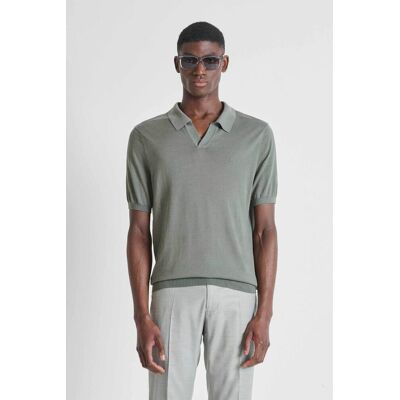 Antony Morato ανδρική μπλούζα πόλο με μετάξι Slim Fit - SW01608YA200091 Λαδί M Antony Morato ανδρική μπλούζα πόλο με μετάξι Slim Fit - SW01608YA200091 Λαδί M