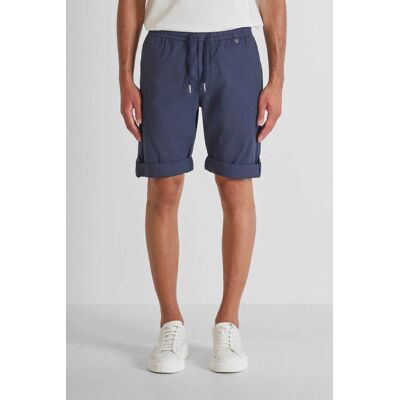 Antony Morato ανδρική βερμούδα με ελαστική μέση Regular Fit "Nolan" - SH00229FA900138 Μπλε Σκούρο 46 Antony Morato ανδρική βερμούδα με ελαστική μέση Regular Fit "Nolan" - SH00229FA900138 Μπλε Σκούρο 46