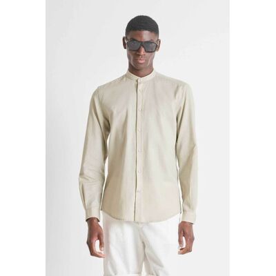 Antony Morato ανδρικό πουκάμισο μάο μονόχρωμο Regular Fit "Toledo" - SL00801FA401074 Μπεζ 54 Antony Morato ανδρικό πουκάμισο μάο μονόχρωμο Regular Fit "Toledo" - SL00801FA401074 Μπεζ 54