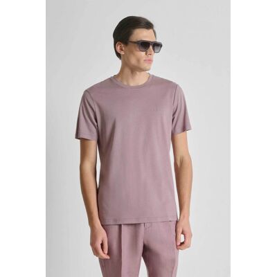 Antony Morato ανδρικό T-shirt μονόχρωμο με λογότυπο Regular Fit - KS02662FA100231 Σάπιο Μήλο L Antony Morato ανδρικό T-shirt μονόχρωμο με λογότυπο Regular Fit - KS02662FA100231 Σάπιο Μήλο L