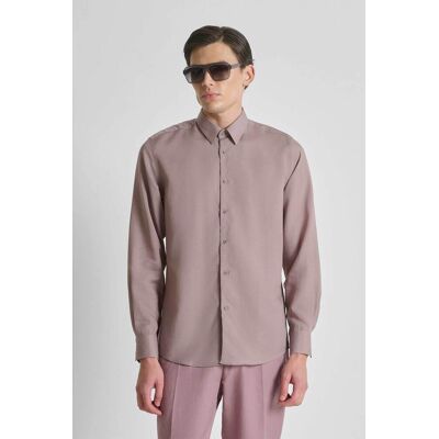 Antony Morato ανδρικό πουκάμισο μονόχρωμο Regular Fit "Νapoli" - SL00799FA400094 Σάπιο Μήλο 52 Antony Morato ανδρικό πουκάμισο μονόχρωμο Regular Fit "Νapoli" - SL00799FA400094 Σάπιο Μήλο 52