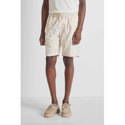 Antony Morato ανδρική βερμούδα με ελαστική μέση και floral pattern Regular Fit - SH00232FA440070 Εκρού 48 Antony Morato ανδρική βερμούδα με ελαστική μέση και floral pattern Regular Fit - SH00232FA440070 Εκρού 48