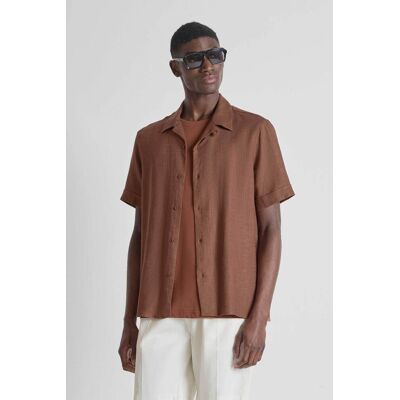 Antony Morato ανδρικό πουκάμισο μονόχρωμο Regular Fit "Honolulu" - SS00206FA400099 Κεραμιδί 52 Antony Morato ανδρικό πουκάμισο μονόχρωμο Regular Fit "Honolulu" - SS00206FA400099 Κεραμιδί 52