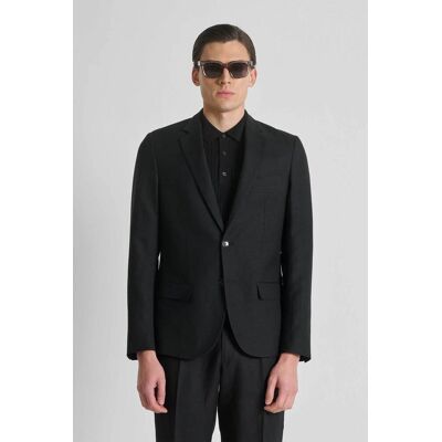 Antony Morato ανδρικό σακάκι με λινάρι Regular Fit "Luis" - JS00090FA900135 Μαύρο 54 Antony Morato ανδρικό σακάκι με λινάρι Regular Fit "Luis" - JS00090FA900135 Μαύρο 54
