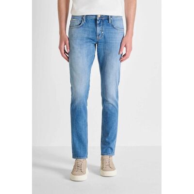 Antony Morato ανδρικό τζιν παντελόνι πεντάτσεπο Comfort Tapered Fit "Kurt" - DT28275639W2211 Denim Blue 33 Antony Morato ανδρικό τζιν παντελόνι πεντάτσεπο Comfort Tapered Fit "Kurt" - DT28275639W2211 Denim Blue 33