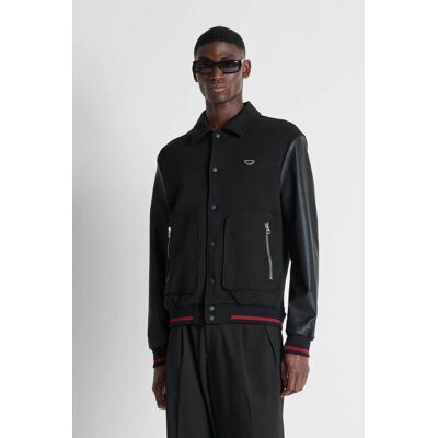 Antony Morato ανδρικό bomber jacket με logo patch Regular Fit - FL01147FA150168 Μαύρο M Antony Morato ανδρικό bomber jacket με logo patch Regular Fit - FL01147FA150168 Μαύρο M