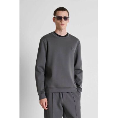 Antony Morato ανδρική μπλούζα φούτερ με logo patch Regular Fit - FL01171FA150168 Γκρι M Antony Morato ανδρική μπλούζα φούτερ με logo patch Regular Fit - FL01171FA150168 Γκρι M