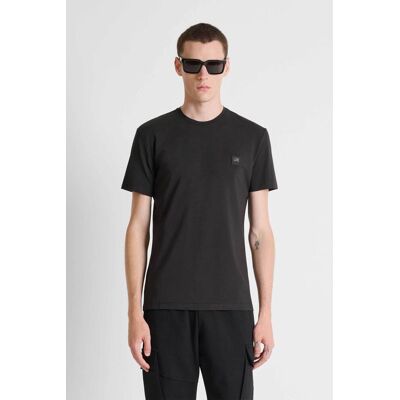 Antony Morato ανδρικό T-shirt με monogram patch Super Slim Fit - KS02731FA120033 Μαύρο XXL Antony Morato ανδρικό T-shirt με monogram patch Super Slim Fit - KS02731FA120033 Μαύρο XXL